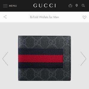 Gucci GG supreme web wallet (men’s)